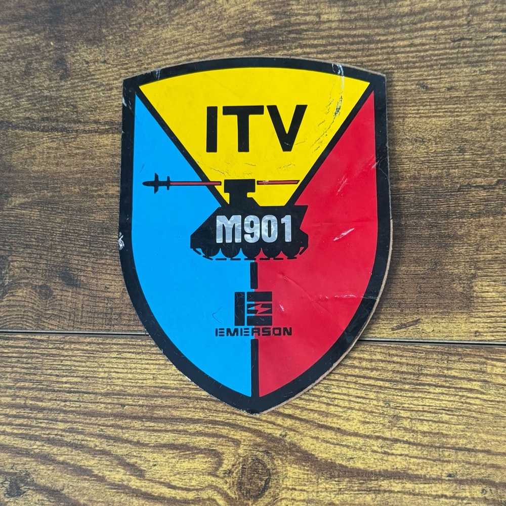 Cold War M901 ITV TOW Missile System Emerson Program Decal Sticker‎